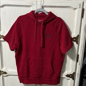 Under Armour Crimson Hoodie with Short Sleeves